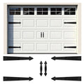 Classics Magnetic Garage Hardware - 4 Hinges + 2 Handles for Iron Doors - style: Classic