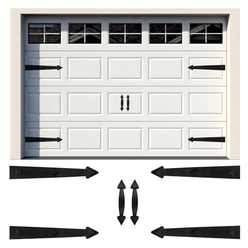 Classics Magnetic Garage Hardware - 4 Hinges + 2 Handles for Iron Doors - style: Classic