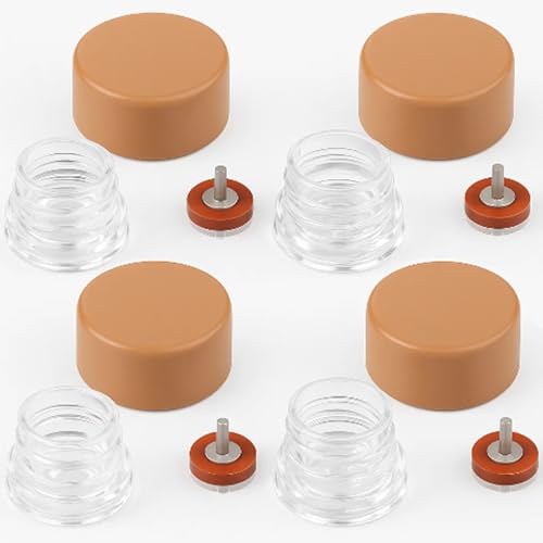 RK-17VB Vacuum Breaker Float Kit Compatible with Woodford Model 17 Wall Faucets, Anti-Siphon Valve Repair Kit to Stop Leaks & Backflow, Freeze-Resistant Design with Cap, Body, Float - 4 Pack