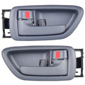 2Pcs Interior Door Handles Driver & Passenger Side for 2001-2007 Toyota Sequoia, 2000-2004 Avalon, 2004-2006 Tundra - Crew Cab ONLY - Four Full-Sized Doors - Gray - size: 2 Pieces