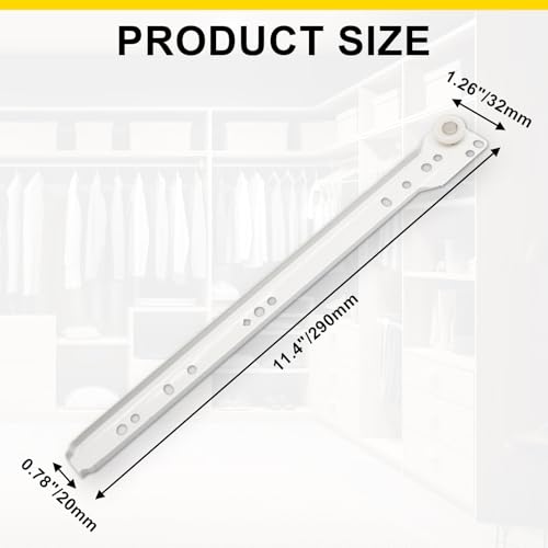 Litoexpe 1 Pair 12" Drawer Slides with Screws - size: 12 Inch
