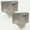 2 Pack Sliding Patio Door Roller Assembly Fits for Pella Wood Glass Doors P/N #0FAT0000 (Pre 1992), 1-1/2" Steel Ball Bearing, Edge Adjustable, Stainless Steel Housing with No Flange - color: Old Style No flange