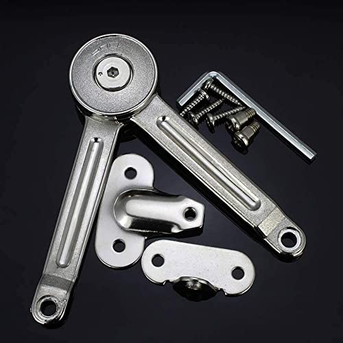 2 Packs [Upgraded] Qrity Cabinet Cupborad Furniture Door Lift Stay Support Hinge Damper - Support Up to 20KG - Opening Angle 75°/90°/110° - Come with Hex Key - size: 2 Pieces