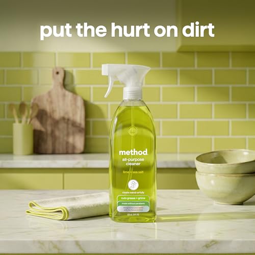 method All-Purpose Cleaner Spray, Lime + Sea Salt, 28 fl oz, 4 pack