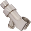 Aqua Elegante Adjustable Shower Arm Bracket - Brushed Nickel - color: Brushed Nickel