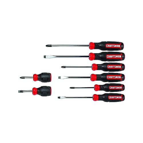 CRAFTSMAN Screwdriver Set,Bi-Material,8 Piece Set (CMHT65075N),(Pack of 4) - style: NEW Screwdriver Set, 8 Piece