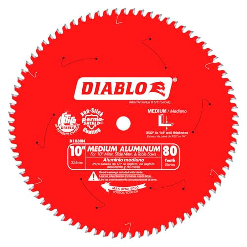Diablo Saw Blade - 10" Diameter, 80 TCG Teeth, 5/8" Arbor - size: 10", style: 80 TCG