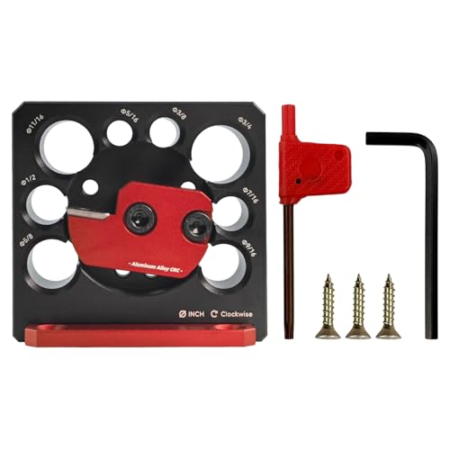 Dowel Maker Jig Kit, 8 Hole Dowel Maker Round Rod Auxiliary Tool Electric Drill Milling Inserts for Wooden Rods Sticks Woodworking (Imperial)