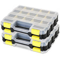 Small Parts Organizer 2Pack Storage Case Tools Box 34-Compartments - color: Yellow