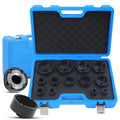 13PCS Heavy Duty Grooved Lock Nut Sockets with 1/2'' KM0-KM12