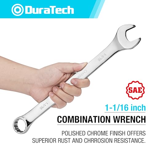 DURATECH 1-1/16" Combination Wrench, SAE - size: 1-1/16"