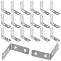 Luomorgo L Bracket Corner Braces 1.5 Inch, Zinc Plated, 20PCS - size: 1.5 Inch Zinc Plated