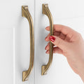 5 Inch Antique Brass Cabinet Pulls Arch Drawer Handles 10 Pack P2409 - color: Antique Brass, size: 5" Hole Centers-10 Pcs