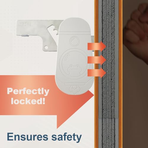 CGPLUS Security Door Stopper SEDOLI for Safe Stay, Home, Travel (Mute) - color: Ivory, Sus