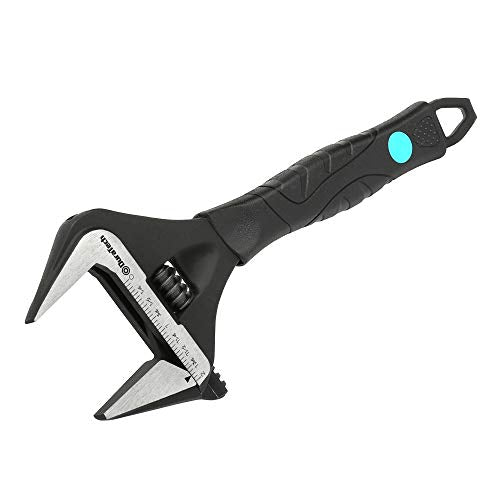 DURATECH 10-Inch Wide Jaw Adjustable Wrench - color: Black, size: 10-Inch