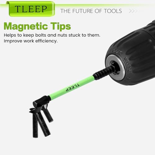 10 x Allen Wrench Drill Bit Set 1/4" Hexagonal Shank 4" Long Impact Wrench Hex Key, Metric Magnetic Tips S2 Steel Hex Bit, Latest Version Black Allen Key with Storage Box - size: B.1.5mm to 8mm
