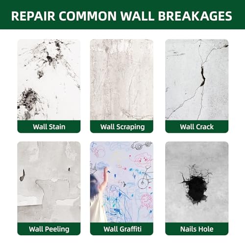 500g Wall Putty Hole Repair, Safe Wall Mending Agent with Nozzle - size: 2Pcs_500g