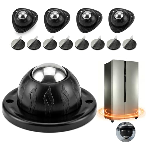 Self Adhesive Caster Wheels for Furniture, 4 Pack with 8 Pads - size: 4 Pack