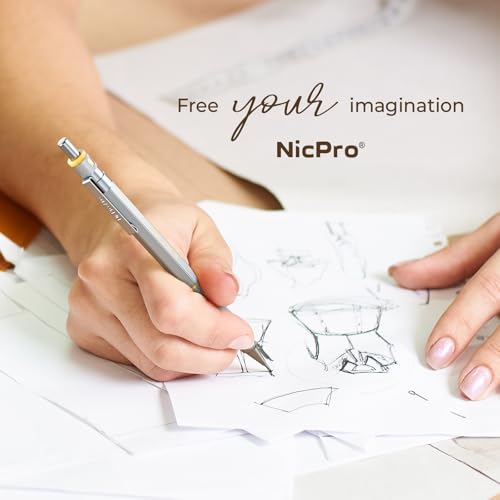 Nicpro Blocky Gear 0.9 mm Mechanical Pencils Set in Case, 3 Pack - style: 0.9mm