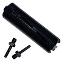 Core Drill Bits 2 1/4 inch Diameter 10in/254mm Drilling Depth Concrete Laser-Welded for Concrete with Rebar Brick Block Masonry Two 5/8-11" Thread Adapters - size: 2 1/4 inch | 57mm