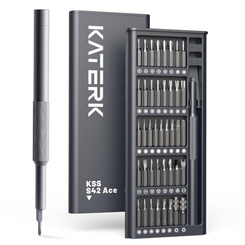 KATERK 42-in-1 Mini Screwdriver Set - Precision Small Magnetic Screwdriver Set Repair Tool Kit for Phone, Computer, Watch, Laptop, Macbook, Ring Doorbell, Eyeglass, Electronic, Screw Driver