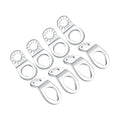 STEEL HAWK Cold Forged Stainless Steel Tie Down Hooks, 8-Pack/SS - color: Polished Stainless Steel