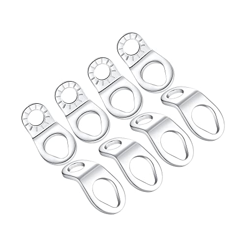 STEEL HAWK Cold Forged Stainless Steel Tie Down Hooks, 8-Pack/SS - color: Polished Stainless Steel