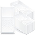 Geelin 120 Pcs Paint Tray Liner 4 Inch Small Paint Tray Paint Pan Liners Mini Paint Liners Disposable Paint Roller Tray with Deep Paint Pocket and Textured Ridge Compatible with Most 4" Paint Rollers