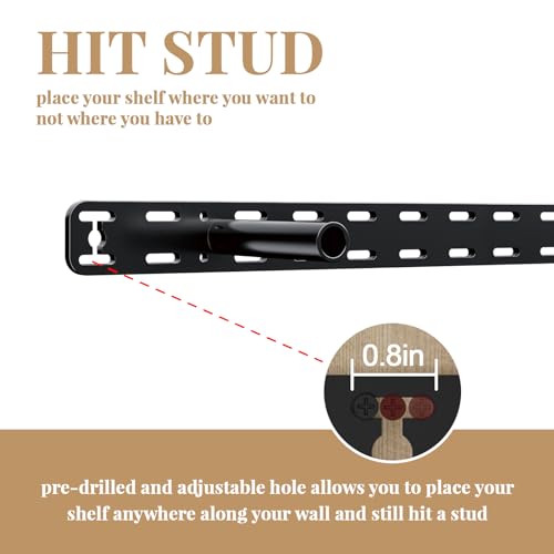 2pcs Large Shelf Brackets Long Floating Shelf Bracket Invisible Floating Shelf Hardware Heavy Duty Floating Mantel Brackets(43"X6"X1.5" Without Tools) - size: 43"X6"X1.5"