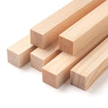 Square Wooden Dowel Rods, 6 PCS 1" x 12" Square Wood Dowel Rods Wooden Sticks for Crafts, Unfinished Hardwood Sticks Wood Strips for Woodworking, Crafting, Arts and DIYers, Home Decor, Model Making - size: 1"×12"-6PCS