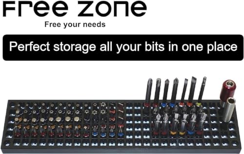 Free Zone Bit Organizer Set, 316-Hole 1/4" Hex Bit Toolbox Storage - color: Orange