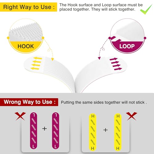 EMITEVER Picture Hanging Strips Heavy Duty Picture Hangers for Wall 20Pairs - size: Large-20Pairs