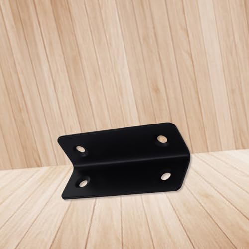 Long L Bracket,ULIFESTAR Black Corner Brace Brackets,Stainless Steel Corner Brackets,Heavy Duty Shelf Bracket,Metal Right Angle Bracket for Wood,60*20mm/2.36*0.79'' 8 PCS - size: 60*20mm/2.36*0.79''