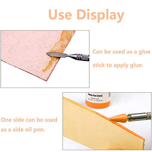 Leather Edge Dye Pen, Double Head, Leather Edge Roller Pen Applicator
