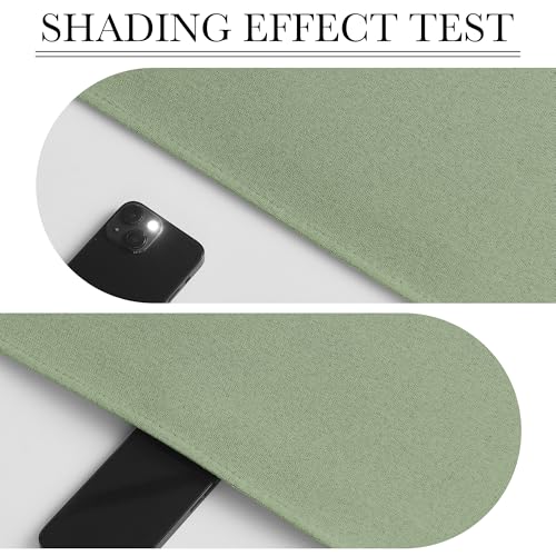 RYB HOME 100% Blackout Classroom Door Window Cover, Sidelight Curtains - color: Sage Green, size: 12"W x 40"L (Pack of 1)