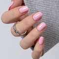 CurvLife Extra Short Square Press On Nails, Candy Blush Pink, Soft Gel - color: D4 - Candy Blush