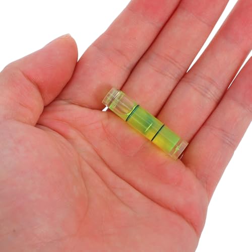 NUOBESTY Bubble Level Tool Mini Cylindrical Horizontal Bubble Level Small Spirit for Rv Camping Trailer Construction Photo Frame Alignment 1.37 in