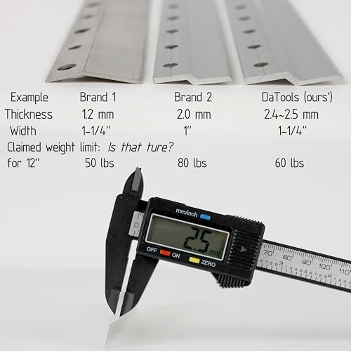 French Cleat Hanger 4 Inch Heavy Duty- 4 Pack - Picture, Mirror, Whiteboard, Cabniet, Shelf, Pallet or Panel Interlocking Wall Mounting Bracket - Aluminum Z Bar Clip Hanger Supports 40 lbs - size: 4"(4Pairs)