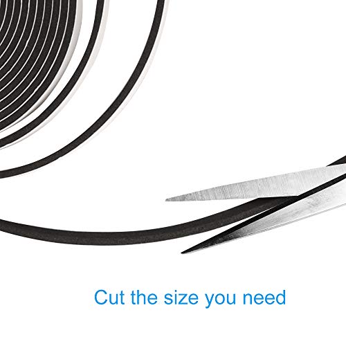 3 Rolls Weather Stripping,1/4 Inch Wide X 1/8 Inch Thick Foam Seal Tape High Density Foam Strip Self Adhesive,Closed Cell Tape Seal Strip,16 Feet Long Each - size: 1/4'' W x 1/8'' T x 49Ft