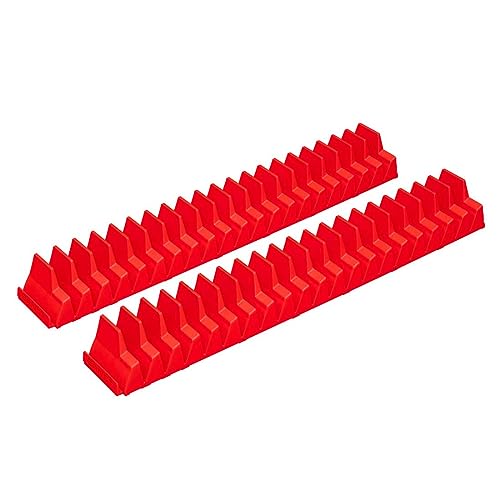 Ernst Manufacturing Wrench Pro - Modular Wrench Organizer for 40 Wrenches (Red) - color: Red