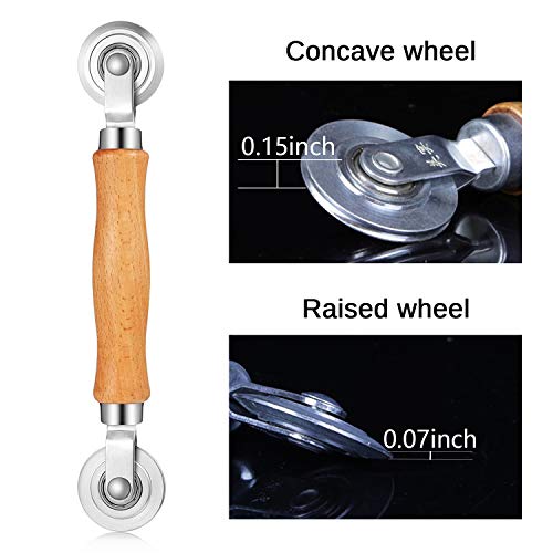 King&Charles Screen Roller Tool 2in1-Bearing Roller+Hook to Replace Mesh - size: 2 in 1