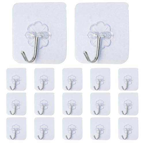 Bivethoi Self-Adhesive Hooks, 20 Pack, 2.36 inch - size: Medium hook