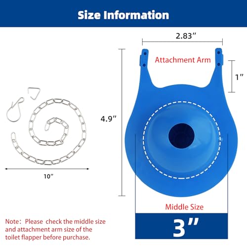 3-Inch Large Toilet Flapper Replacement Kits Compatible with Gerber 99-788 - style: Compatible with 3" Gerber 99-788