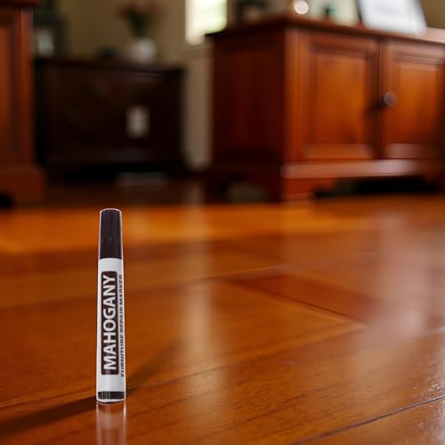 Brown Furniture Repair Wood Cabinet Floor Touch Up Markers Scratch Filler Remover - Mahogany,Wood Polish Care Scratch Covers and Removers