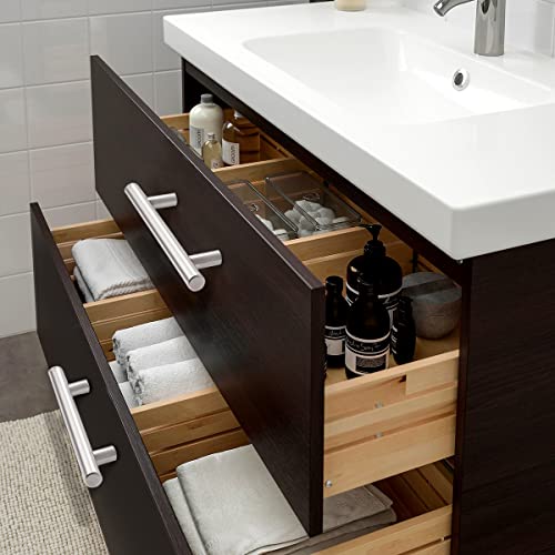 Probrico Drawer Pulls, Kitchen Cabinet Handles Stainless Steel Satin Nickel Furniture Dresser Hardware,6 Inch Total Length Euro T Bar, 30 Pack - Hole Center 3.75 Inch(96mm), Brushed Nickel - color: Brushed Nickel, size: hole center 3-3/4"