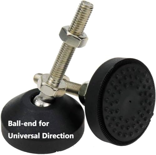 M8 Leveling Feet 880 Lb Capacity, 2.83 Inches Height - 2 Inches Base, 4Pcs - color: Black, size: D50xM8xH50mm