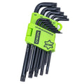 NEIKO 01102A Torx Allen Wrench Set, 13 Piece Key Set, Long Torx Keys T5 to T50, 6 Point Star Wrench Set for Bike Bicycle Repair, Black Oxide Chrome Vanadium, Hanging Storage Case - size: Torx - 13pc