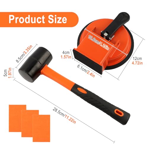 Floor Gap Fixer Tool, Plank Gap Repair Kit, Heavy‑Duty Suction Cup