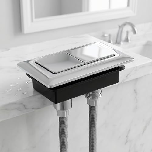 WOFASHPURE Toilet Flush Button Replacement, Dual Push Button Toilet Tank
