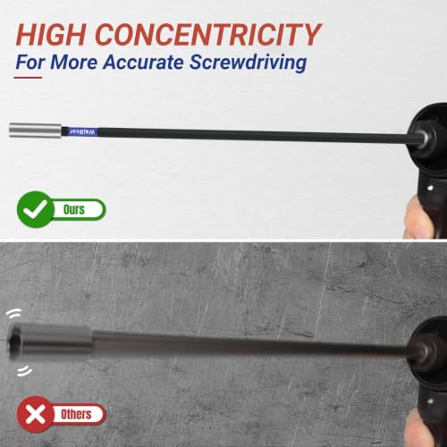 6 PCS Magnetic Extension Bit Holder Set, 2 * 3inch 2 * 4inch 2 * 6inch, Drill Bit Holder for Impact Driver with 6 PCS Screwdriver Bits, 2*PZ2 2*PH2 T20 TT20 - size: 2*3 \ 2*4 \ 2*6 inch